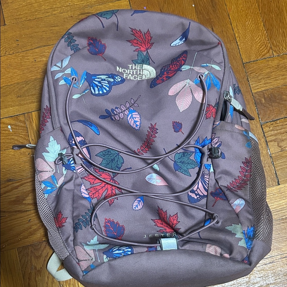 The North Face Multicolor Leaf and Butterfly Backpack